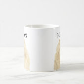 パーソナライズされたポメラニア犬 コーヒーマグカップ (中央)