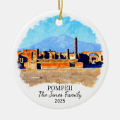 パーソナライズされたポンペイオーナメント(イタリア) セラミックオーナメント (正面)