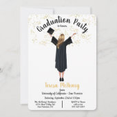 パーソナライズされたポートレートの卒業の招待 招待状 (正面)