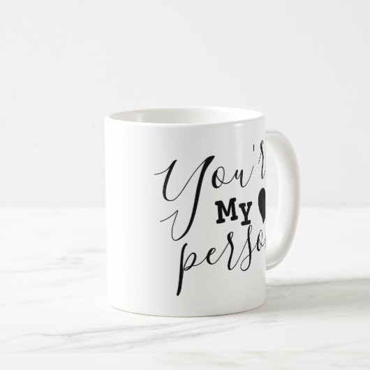 パーソナライズされたポートレートカップルあなたはかわいい コーヒーマグカップ (正面右)