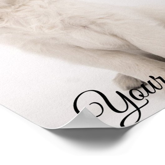 パーソナライズされたポートレートポスター写真プリント ポスター (角)