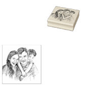 パーソナライズされたポートレート ラバースタンプ (押印)