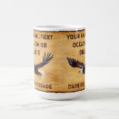 パーソナライズされたマグカップパパ、夫。イーグルギフト コーヒーマグカップ (中央)