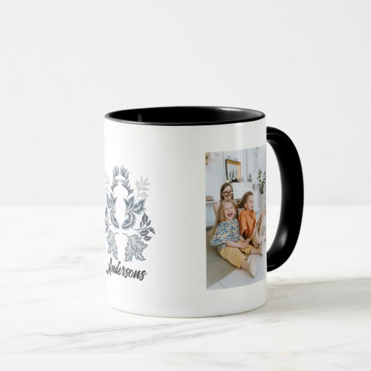 パーソナライズされたマグカップ：家族の大切瞬間 マグカップ (正面右)