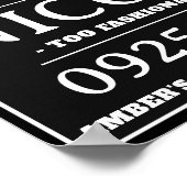 パーソナライズされたマグショットシンボルや象徴、バチェロレッテ ポスター (角)