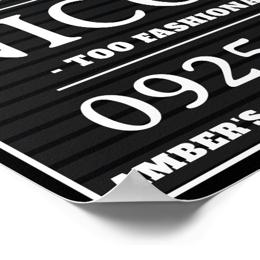 パーソナライズされたマグショットシンボルや象徴、バチェロレッテ ポスター (角)