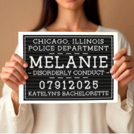 パーソナライズされたマグショットシンボルや象徴、誕生日パーティー ポスター