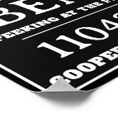 パーソナライズされたマグショットシンボルや象徴、誕生日パーティー ポスター (角)