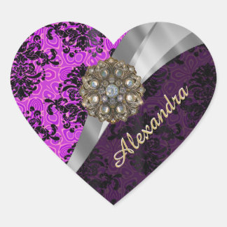 パーソナライズされたマジかわいらしンガーリーダマスク ハートシール