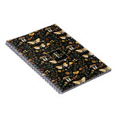 パーソナライズされたマッシュルームアンドフラワーズコテージコア ノートブック (右側)