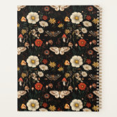 パーソナライズされたマッシュルームアンドフラワーズコテージコア プランナー手帳 (裏面)