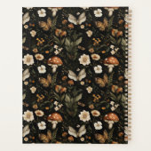 パーソナライズされたマッシュルームアンドフラワーズコテージコア プランナー手帳 (裏面)