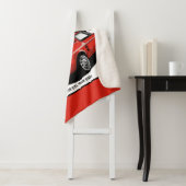 パーソナライズされたマッスルカー1967レッドファストバックガレージ  シェルパブランケット (インサイチュ)