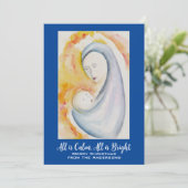 パーソナライズされたマドンナと子の水色 シーズンカード (スタンド正面)