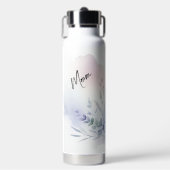 パーソナライズされたママまたは全員のフローラ ウォーターボトル (正面)