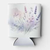 パーソナライズされたママまたは全員のフローラ 缶クーラー (正面)