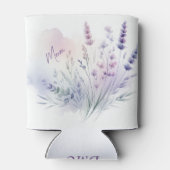 パーソナライズされたママまたは全員のフローラ 缶クーラー (裏面)