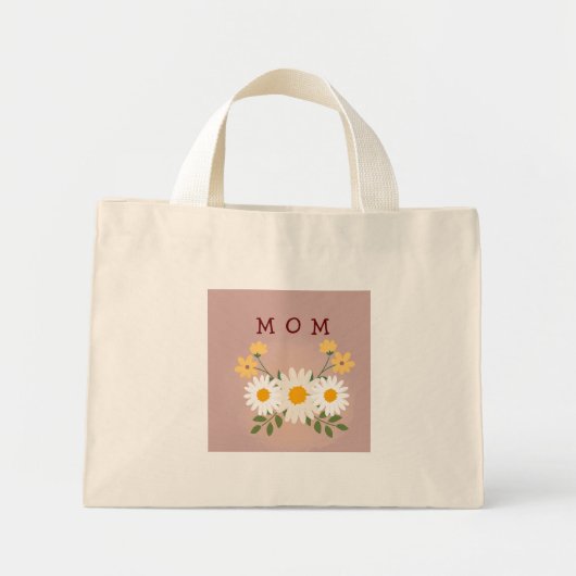 パーソナライズされたママトートバッグマザーズ ミニトートバッグ (正面)