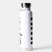 パーソナライズされたママヒョウタイポグラフィママギフト ウォーターボトル (右面)