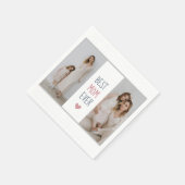 パーソナライズされたママ最高の・エーバー紙 スタンダードカクテルナプキン (角)