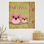 パーソナライズされたママ&ベビーフールズガールズルームポスター ポスター (キッチン)