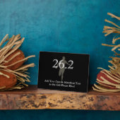 パーソナライズされたマラソンランナー26.2記念 フォトプラーク (側面)