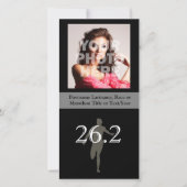 パーソナライズされたマラソンランナー26.2記念 案内状 (正面)