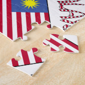 パーソナライズされたマレーシア国旗タイル ジグソーパズル (側面)