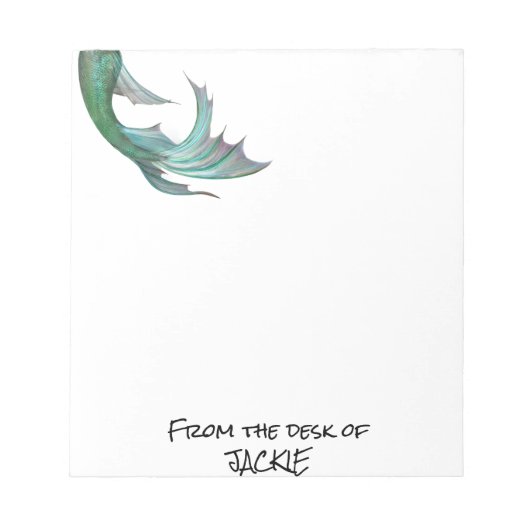 パーソナライズされたマーメイドラバー ノートパッド (正面)