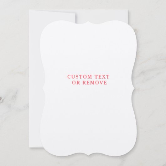 パーソナライズされたマーメイド誕生日招待状- ユニーク 招待状 (裏面)