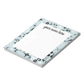 パーソナライズされたミッドセンチュリーモダンメモ ノートパッド (回転)