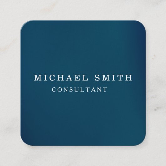 パーソナライズされたミニカスタムマリストモダン QRコードロゴ スクエア名刺 (正面)