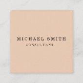 パーソナライズされたミニカスタムマリストモダン QRコードロゴ スクエア名刺 (正面)