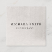 パーソナライズされたミニカスタムマリストモダン QRコードロゴ スクエア名刺 (正面)