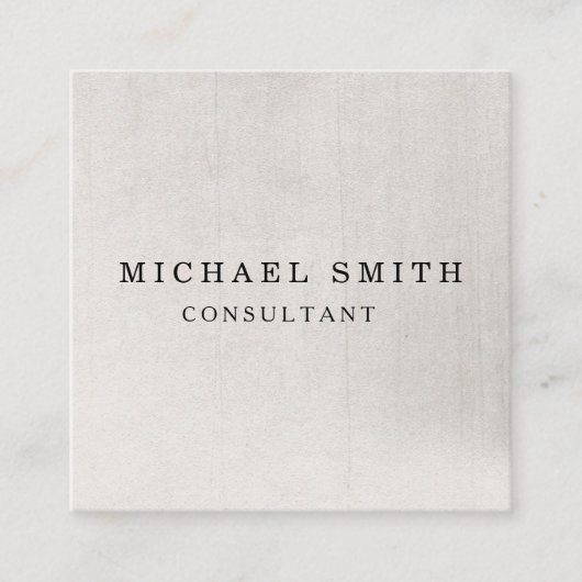 パーソナライズされたミニカスタムマリストモダン QRコードロゴ スクエア名刺 (正面)