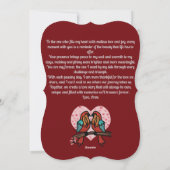 パーソナライズされたミニマリストロマンチックバード | 愛 シーズンカード (裏面)