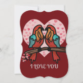 パーソナライズされたミニマリストロマンチックバード | 愛 シーズンカード (正面)