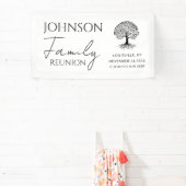 パーソナライズされたミニマルでモダンなエレガントな家族再会 横断幕 (インサイチュ)