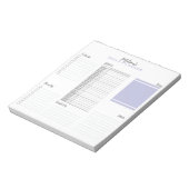 パーソナライズされたミニマルなスケジュールデイリー planner ノートパッド (回転)