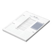 パーソナライズされたミニマルなスケジュールデイリー planner ノートパッド (回転)