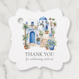 パーソナライズされたミニマルギリシャ水結婚色 フェイバータグ