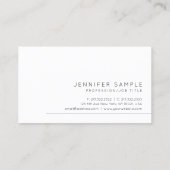 パーソナライズされたミニマルモダンテンプレートスタイリッシュ 名刺 (裏面)