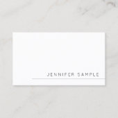 パーソナライズされたミニマルモダンテンプレートスタイリッシュ 名刺 (正面)