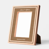 パーソナライズされたミニマル結婚夫婦への贈り物 レーザー彫刻フレーム (左)