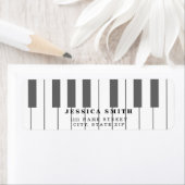 パーソナライズされたミュージカルピアノ鍵 ラベル (インサイチュ)