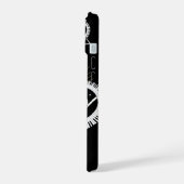 パーソナライズされたミュージカル星ゴールデンノート iPhone 15ケース (左側面)