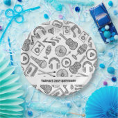 パーソナライズされたミュージカル楽器音楽アクセサリー ペーパープレート (パーティー)