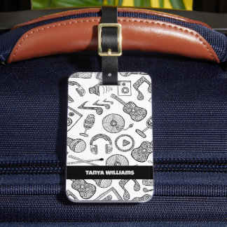 パーソナライズされたミュージカル楽器音楽アクセサリー ラゲッジタグ