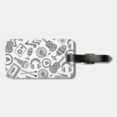 パーソナライズされたミュージカル楽器音楽アクセサリー ラゲッジタグ (裏面横)