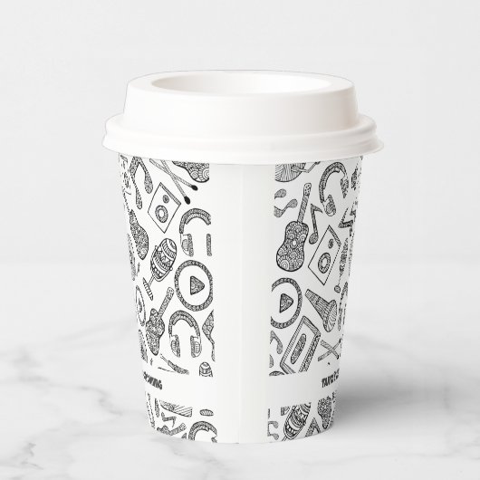 パーソナライズされたミュージカル楽器音楽アクセサリー 紙コップ (右)